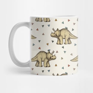 Triceratops & Triangles Mug